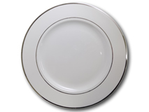 image of Silver Band Plate 12"